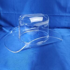 Unique Large Acrylic Cowboy Hat 15 x 11 x 6 For Chips Dip Ice or Hat Display